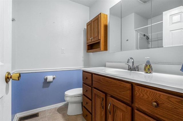 114 Fairlane Dr, Ironton, MO 63650 - full bath with baseboards, vanity, toilet, and a shower