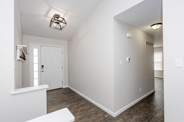 614 Palisades View Dr, Eureka, MO 63025 - entryway with dark wood finished floors and baseboards