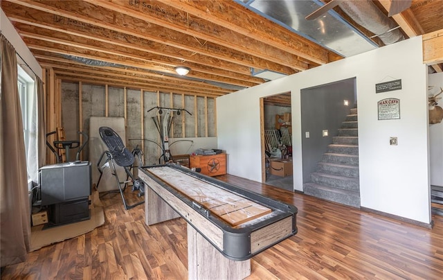 19285 State Route Ee, St James, MO 65559 - game room featuring wood finished floors
