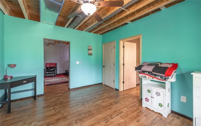 19285 State Route Ee, St James, MO 65559 - playroom featuring wood finished floors, baseboards, and a ceiling fan