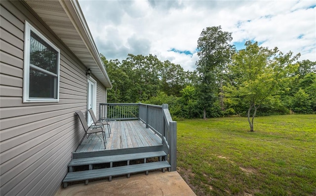 19285 State Route Ee, St James, MO 65559 - wooden deck with a yard