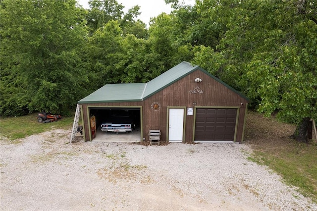 12241 Pipeline Rd, Bourbon, MO 65441 - view of detached garage
