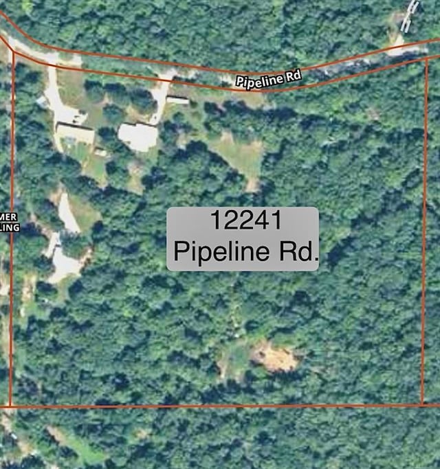 12241 Pipeline Rd, Bourbon, MO 65441 - map of property location featuring property boundaries highlighted