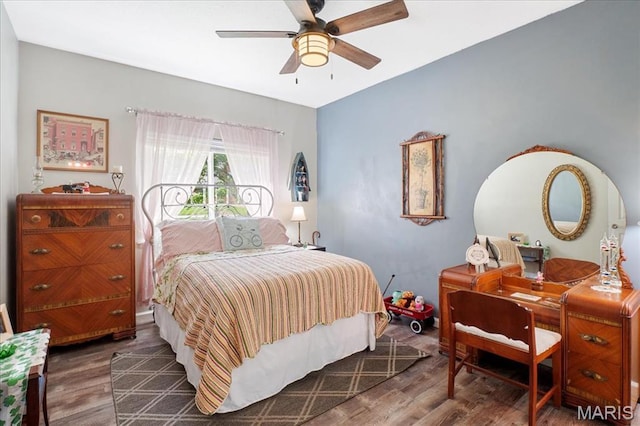 321 Kipling Way Unit G, Weldon Spring, MO 63304 - bedroom with wood finished floors and ceiling fan