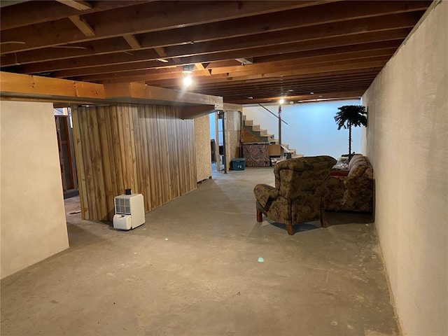1018 S Spring St, Palmyra, MO 63461 - finished basement featuring stairway