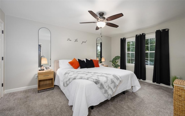 1104 Turkey Run, Rolla, MO 65401 - carpeted bedroom with a ceiling fan and baseboards