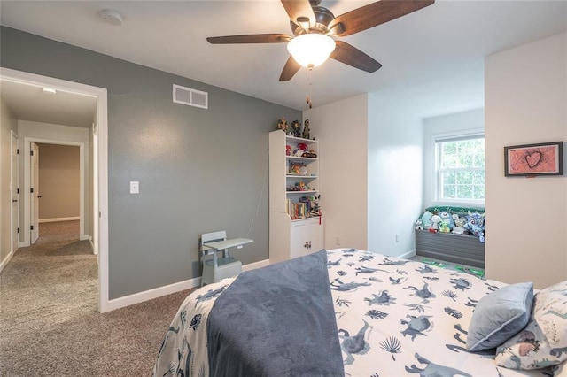 1104 Turkey Run, Rolla, MO 65401 - carpeted bedroom with baseboards and ceiling fan