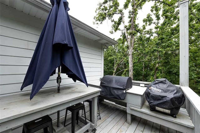 11475 Slate Cir, Rolla, MO 65401 - wooden terrace featuring area for grilling