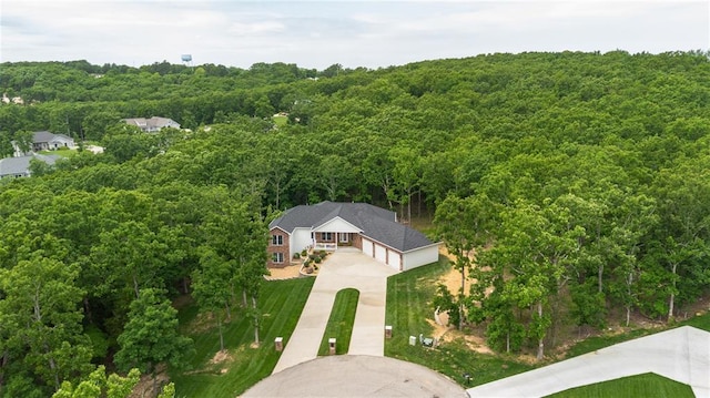 11475 Slate Cir, Rolla, MO 65401 - view from above of property featuring a heavily wooded area