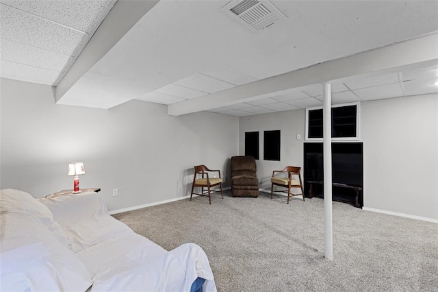 5810 Sorrel Tree Ct, Saint Louis, MO 63129 - bedroom with a paneled ceiling, carpet, and baseboards