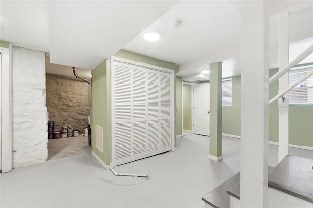 4366 Swan Ave, Saint Louis, MO 63110 - below grade area featuring baseboards