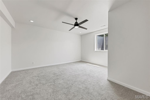 125 Foxwoods Ct, Troy, MO 63379 - carpeted empty room featuring a ceiling fan and recessed lighting