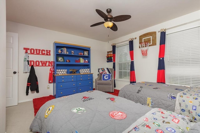 3226 Bridgeport Place Dr, Bridgeton, MO 63044 - carpeted bedroom featuring ceiling fan