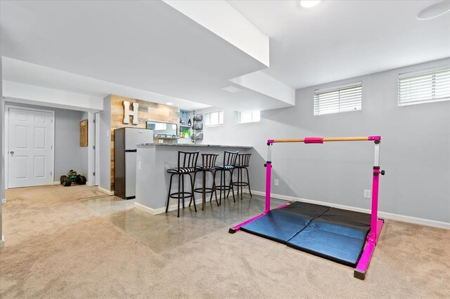 3226 Bridgeport Place Dr, Bridgeton, MO 63044 - exercise room with baseboards