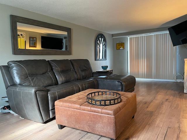 212 E N St, Benton, MO 63736 - living area with wood finished floors