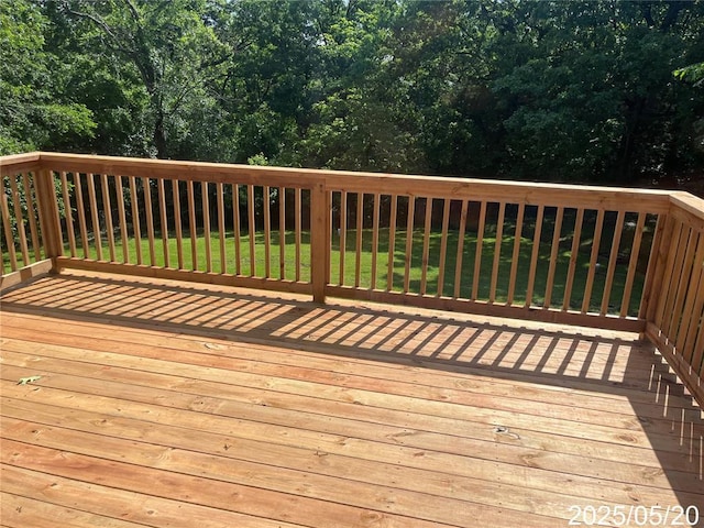 13083 Hencher Rd, De Soto, MO 63020 - deck featuring a lawn