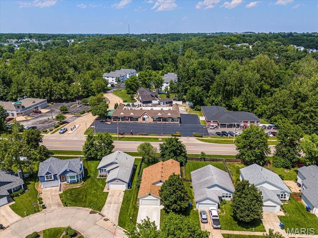 459 Xavier Ct, Valley Park, MO 63088 - aerial view of residential area with a forest
