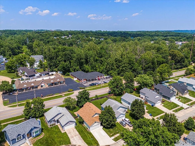 459 Xavier Ct, Valley Park, MO 63088 - aerial perspective of suburban area featuring a forest