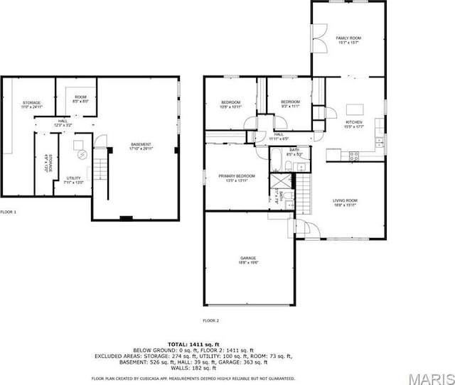 459 Xavier Ct, Valley Park, MO 63088 - floor plan / room layout