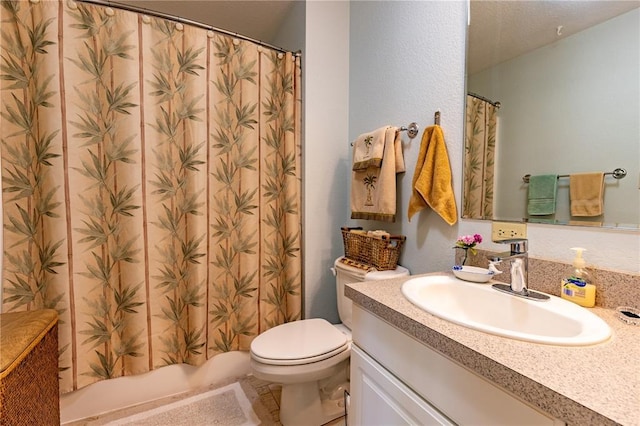 1300 N Main St Unit 213, Sikeston, MO 63801 - bathroom with vanity, toilet, and a shower with shower curtain