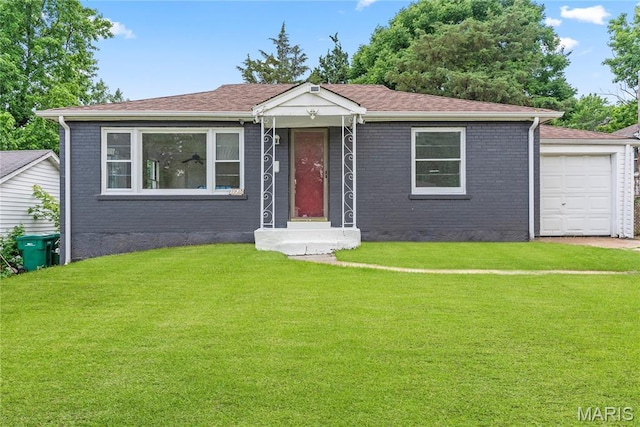 1937 N Hanley Rd, Saint Louis, MO 63114 - view of front of property featuring a front lawn and brick siding