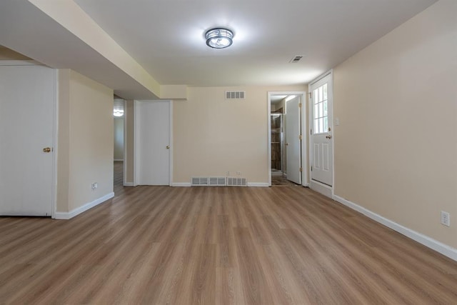 505 Stephanie Ln, Manchester, MO 63011 - spare room featuring light wood-style flooring and baseboards