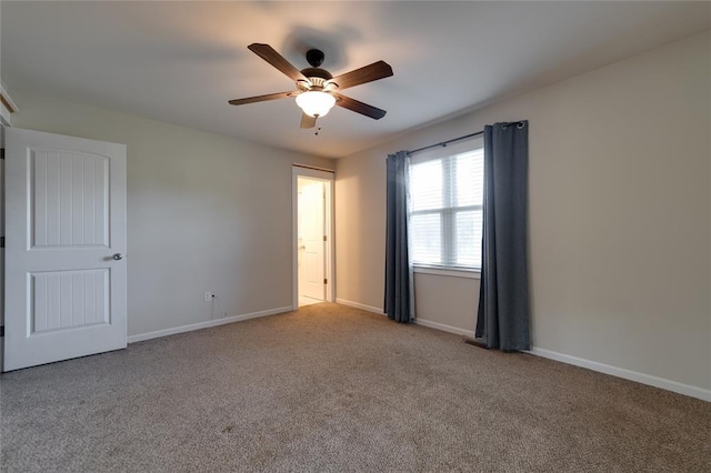 204 Chestnut Dr, Saint Charles, MO 63301 - carpeted spare room featuring a ceiling fan and baseboards
