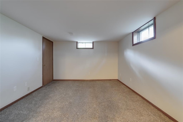 204 Chestnut Dr, Saint Charles, MO 63301 - below grade area with light carpet and baseboards