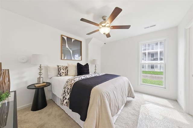 4001 Marais Temps Clair Dr, Saint Charles, MO 63304 - carpeted bedroom with baseboards and ceiling fan