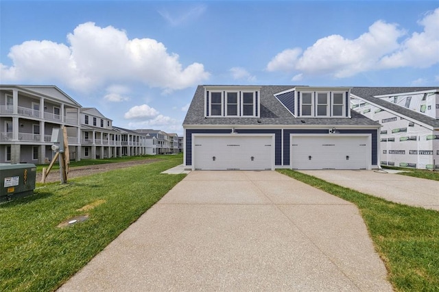 4001 Marais Temps Clair Dr, Saint Charles, MO 63304 - view of property featuring a shingled roof, a front yard, driveway, and a garage