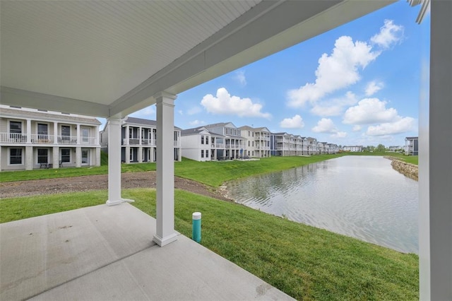 4001 Marais Temps Clair Dr, Saint Charles, MO 63304 - view of patio / terrace featuring a water view