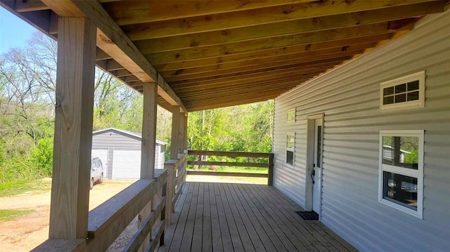 2357 Pine St, Centerville, MO 63633 - view of wooden deck