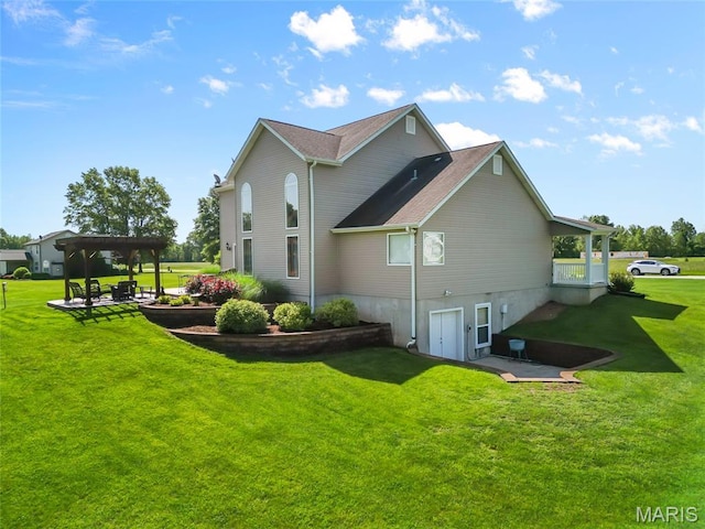 8525 Sagamore Dr, Cedar Hill, MO 63016 - view of property exterior with a lawn and a gazebo