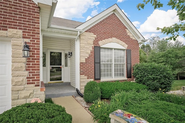 734 River Glen Dr, Ofallon, MO 63368 - view of exterior entry featuring brick siding and stone siding
