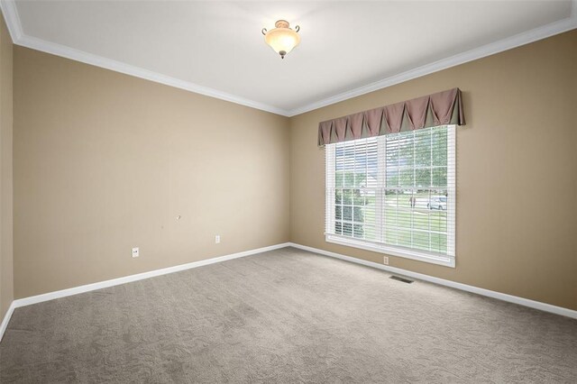 734 River Glen Dr, Ofallon, MO 63368 - carpeted empty room with crown molding and baseboards
