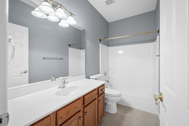 734 River Glen Dr, Ofallon, MO 63368 - full bathroom featuring vanity, bathtub / shower combination, and toilet