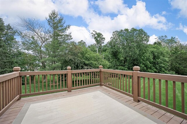 734 River Glen Dr, Ofallon, MO 63368 - deck featuring a yard
