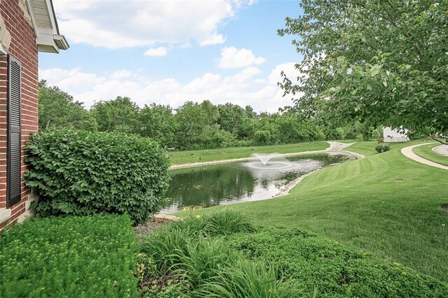 734 River Glen Dr, Ofallon, MO 63368 - view of community with a water view and a lawn