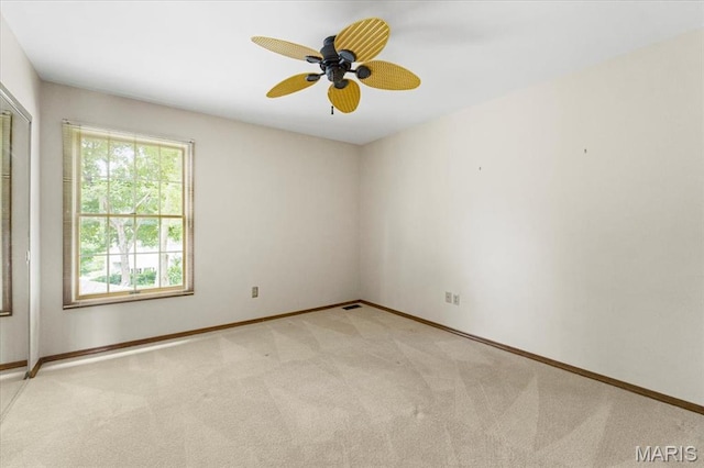 767 Carman Meadows Dr S, Manchester, MO 63021 - spare room with light carpet and ceiling fan