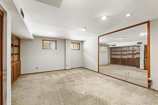 767 Carman Meadows Dr S, Manchester, MO 63021 - basement with carpet floors and recessed lighting