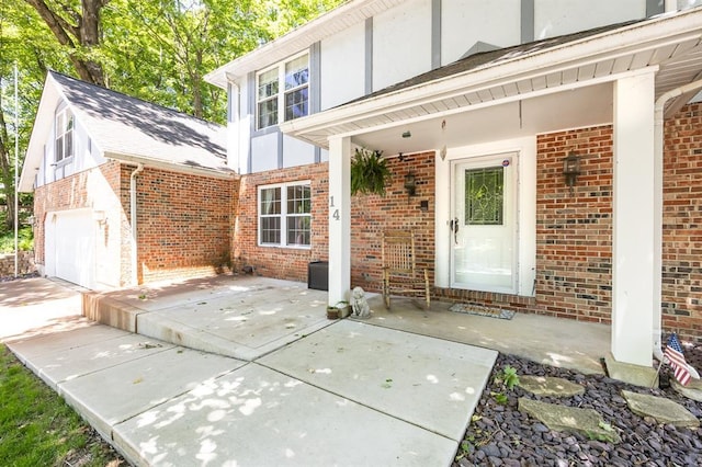 14 Shallowbrook Dr, Ofallon, IL 62269 - doorway to property featuring brick siding