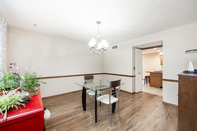 14 Shallowbrook Dr, Ofallon, IL 62269 - dining room featuring wood finished floors, a chandelier, and baseboards