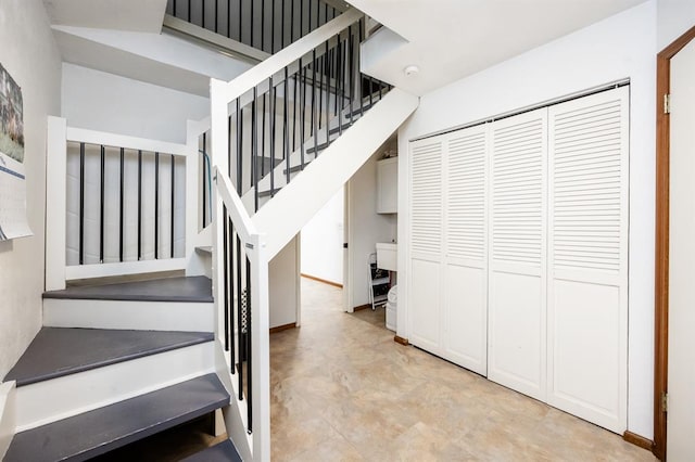 14 Shallowbrook Dr, Ofallon, IL 62269 - staircase with tile patterned floors