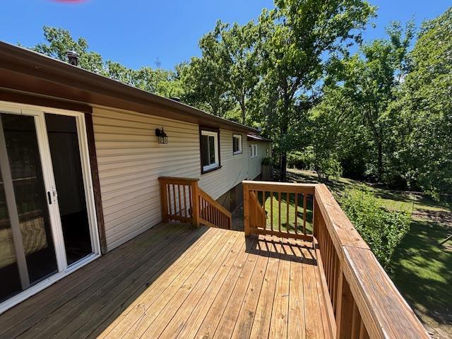 201 Penelope Pl, Olympian Village, MO 63020 - view of wooden deck