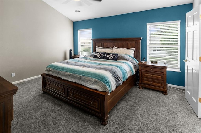 1519 Progress Ln, Belleville, IL 62221 - carpeted bedroom with baseboards, multiple windows, and a ceiling fan
