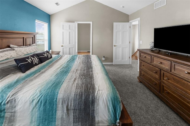 1519 Progress Ln, Belleville, IL 62221 - carpeted bedroom featuring vaulted ceiling and baseboards