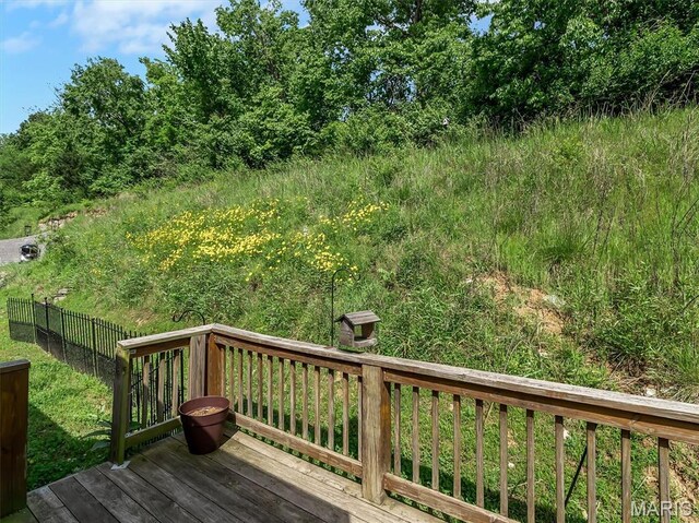 1109 Foxwood Estates Dr, Arnold, MO 63010 - view of wooden terrace