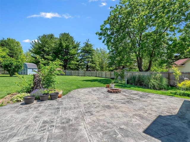 1102 Affirm Dr, Ofallon, IL 62269 - view of patio with a fire pit