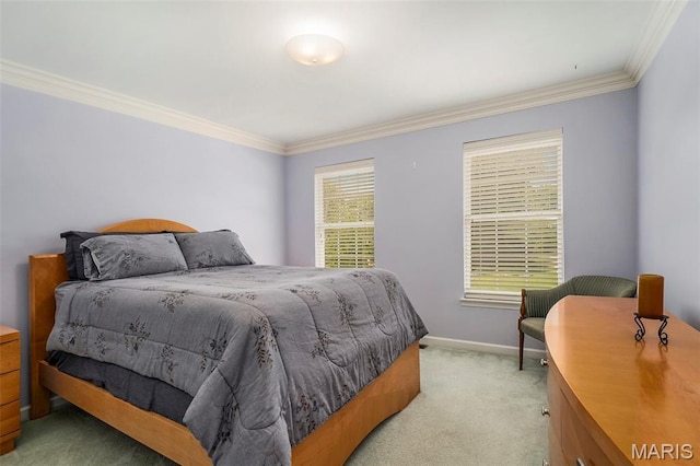 1575 Uthoff Dr, Fenton, MO 63026 - bedroom featuring crown molding and light colored carpet