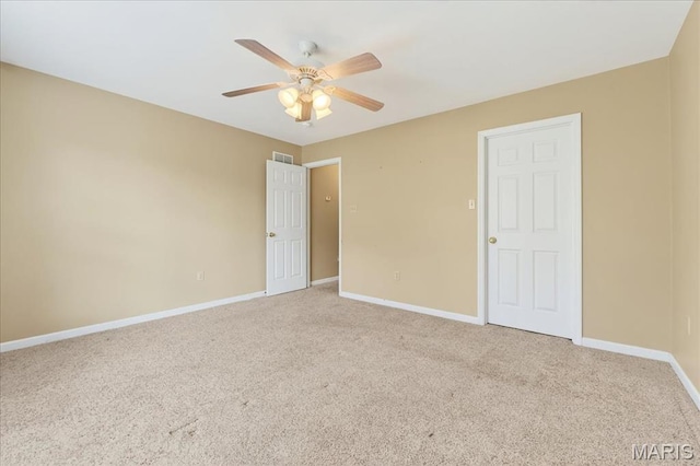 1423 Villas Estates Dr, Saint Louis, MO 63026 - unfurnished bedroom featuring carpet floors and ceiling fan